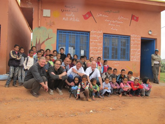 In front of the Ait Abdi school